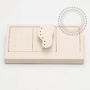 EP30 Expositor Bandeja 24 Furos Orelha Imã Off White