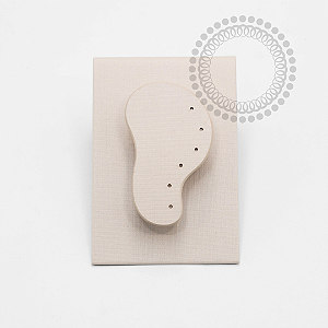 EP32 Expositor Orelha Removível Com Imã 6 Furos Off White