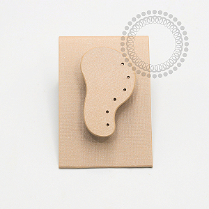 EP33 Expositor Orelha Removível Com Imã 6 Furos Champagne