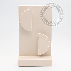 EP35 Expositor 2 Luas Revestido 12 Furos Off White