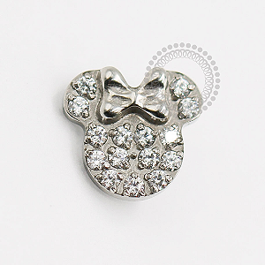 TN1887 Topo Minnie Mouse Titânio ASTM F-136