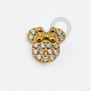 TN1915 Topo Minnie Mouse Titânio PVD Gold
