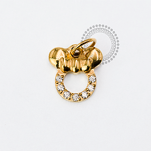 TN1925 Pingente Minnie Mouse Titanio PVD Gold