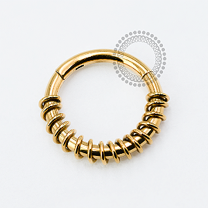 TN1930 Segmento Com Mola Titânio PVD Gold