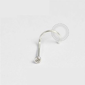 PR04 Nostril Zirconia Prata 925