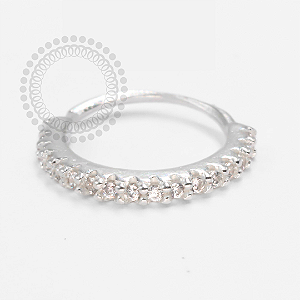 PR34 Segmento Cravejado Torção Prata 925