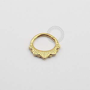 PVD38 Segmento Frontal Indiano Aço PVD Gold