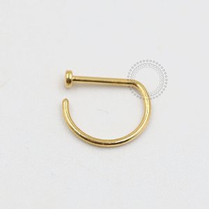 PVD86 D Ring Aço PVD Gold