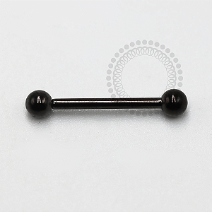 TN1191 Barbell 1.6mm Titânio PVD Black