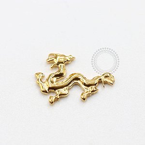 TN1028 Topo Dragão Chinês Titânio PVD Gold