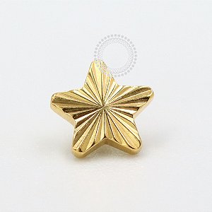 TN1048 Topo Estrela Texturizada Titânio PVD Gold