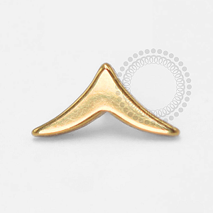 TN1394 Topo Rabo de Baleia  Titânio PVD Gold