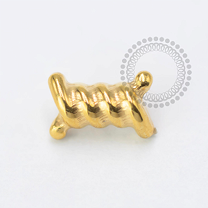 TN1630 Topo Fios Torcidos Titanio PVD Gold