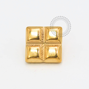 TN1841 Topo Tetris Quadrado Titânio PVD Gold