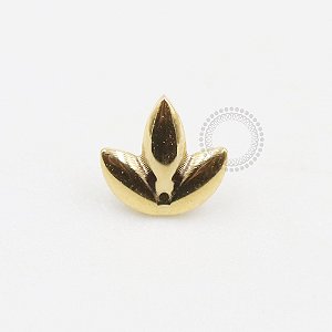 TN652 Topo Clover Titânio PVD Gold