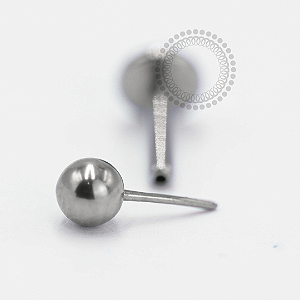 TN06 Labret Tradicional Push Pin Titânio ASTM F-136