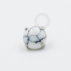 TN1034 Topo Microdermal 1.6mm Howlita Branca Titânio ASTM F136