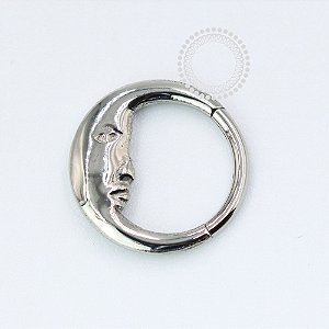 TN1066 Segmento 8mm Lua Crescente Titânio ASTM F136