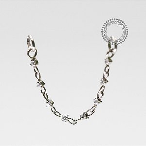 TN1108 Corrente Fina Pontos De Luz Titânio ASTM F136