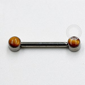 TN1124 Nipple Olho De Tigre Push Pin Unilateral Titânio ASTM F136