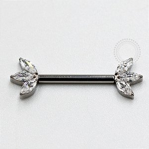 TN1125 Nipple 3 Navetes Push Pin Unilateral Titânio ASTM F136