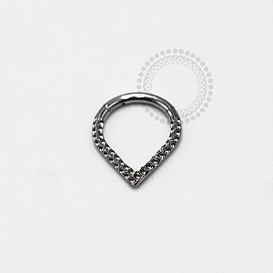 TN1152 Segmento Gota Martelado Titânio ASTM F136