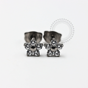 TN1158 Brinco Flor Titânio ASTM F-136