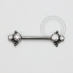 TN1167 Nipple Zircônias Esferas Push Pin Unilateral Titânio ASTM F136