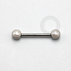 TN1179 Nipple Madrepérola  Push Pin Unilateral Titânio ASTM F136