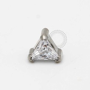 TN125 Topo Zirconia Triangular Titânio ASTM F-136