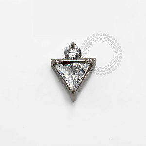 TN1271 Topo Triângulo Zircônia Ponto de Luz Titânio ASTM F-136