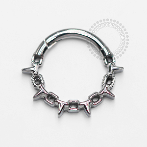 TN1274 Segmento Correntes e Espinhos Titânio ASTM F-136