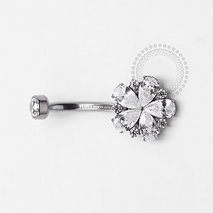 TN1299 Navel Big Flor Titânio ASTM F-136