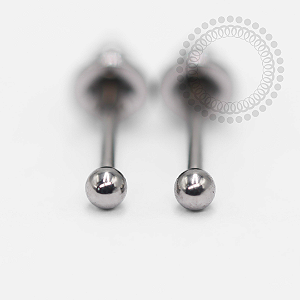 TN1373 Brinco Esfera Tarraxa Confort  Titânio ASTM F136