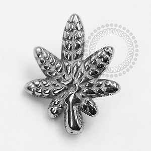 TN1426 Topo Folha Cannabis M Titânio ASTM F-136