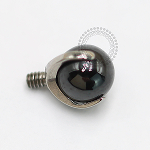 TN1520 Topo Esfera Ônix 1.6mm Titânio ASTM F-136