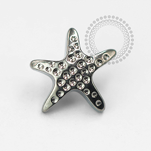 TN1594 Topo Estrela Do Mar Titânio ASTM F-136