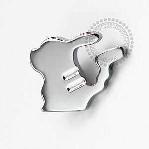 TN1596 Topo Pikachu Titânio ASTM F-136