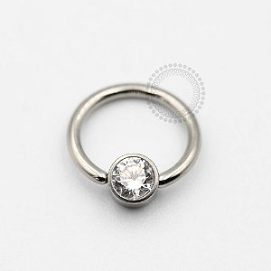 TN162 Captive Zirconia Flat Titânio ASTM F136