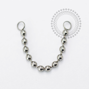 TN1637 Corrente de Esferas Titanio ASTM F-136