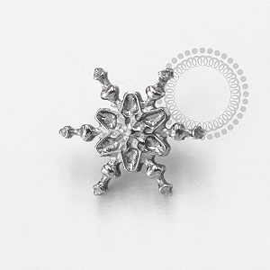 TN1641 Topo Floco de Neve Mini Titanio ASTM F136