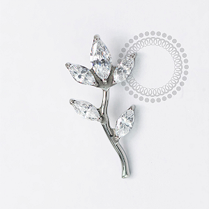 TN1657 Topo Ramo 3 Navetes CZ Titanio ASTM F136