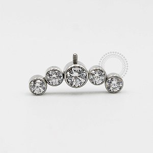 TN169 Topo Cluster Vertical Helix Titânio ASTM F-136