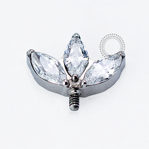 TN1719 Topo Vertical Helix 3 Navetes Titânio ASTM F-136