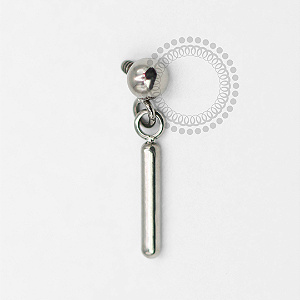 TN1740 Topo Esfera Pingente Barra Titânio ASTM F136