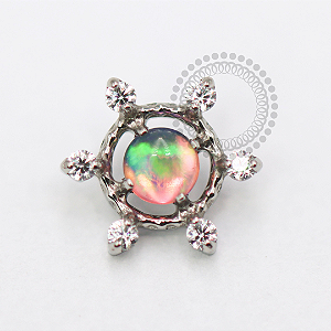 TN1749 Topo Sol Jelly Opala Rosada Titânio ASTM F-136