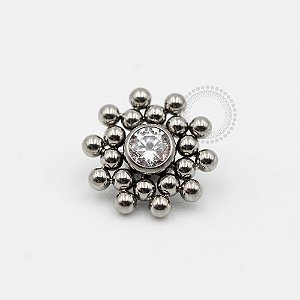 TN175 Topo Indiano Zirconia Titânio ASTM F-136