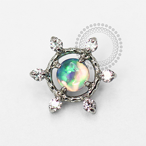 TN1750 Topo Sol  Jelly Opala Verde Titânio ASTM F-136