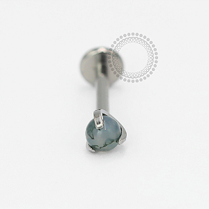 TN1805 Labret Esfera Ágata Sintetica Titânio ASTM F-136