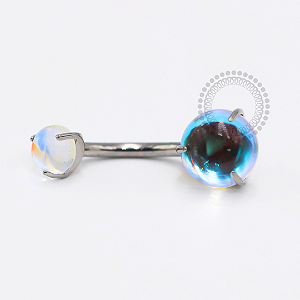 TN1815 Navel Moonstone Titânio ASTM F136